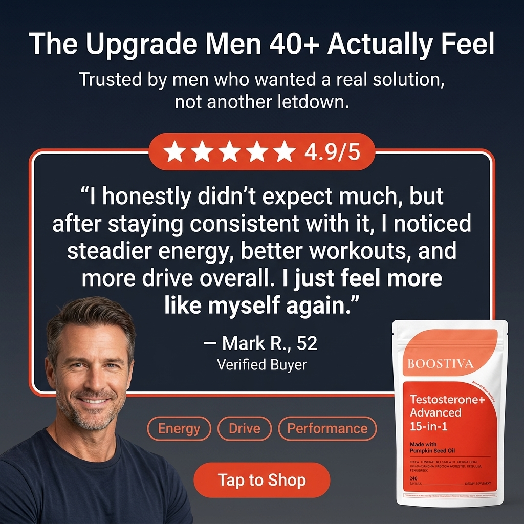 Try Boostiva Facebook ad: Get Your Edge Back, Without Injections