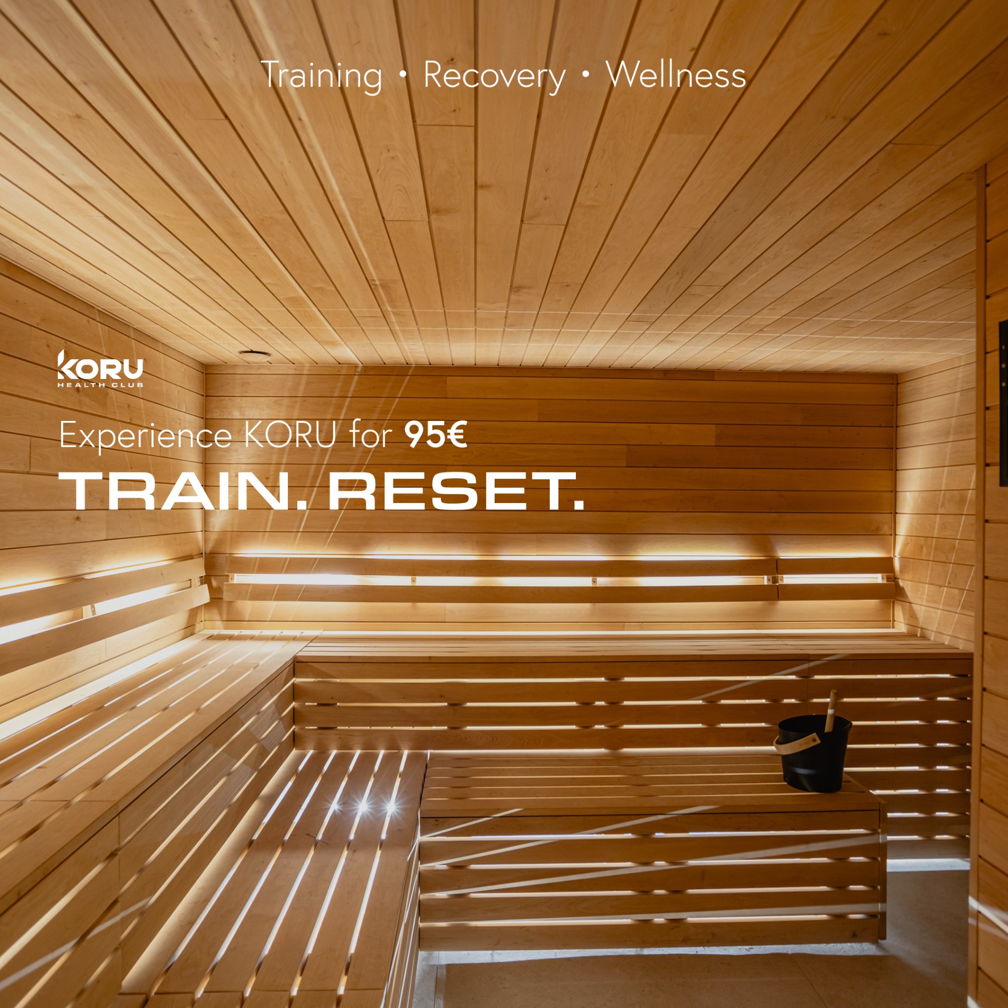 KORU Health Club Facebook ad: Where training meets recovery