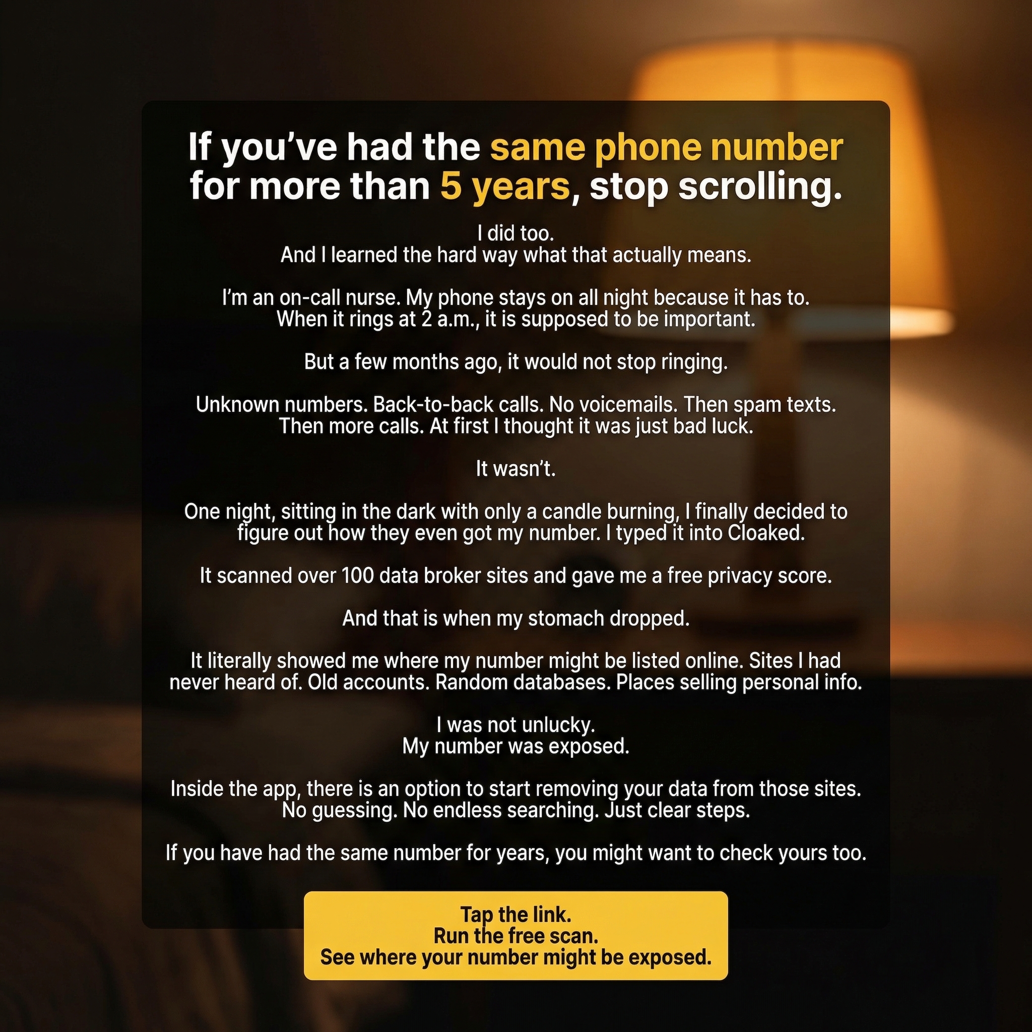 Cloaked Inc. Facebook ad