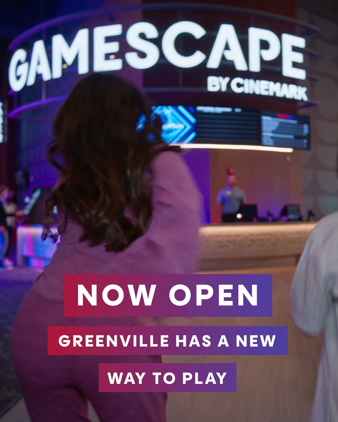 Gamescape by Cinemark Facebook ad: Gamescape by Cinemark at Greenville