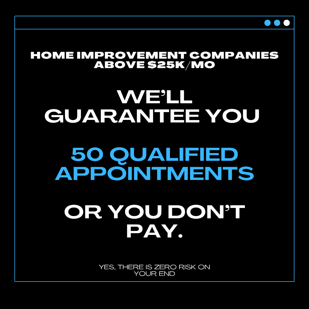 Electus Negrum Facebook ad: Home Improvement Companies, Listen Up!