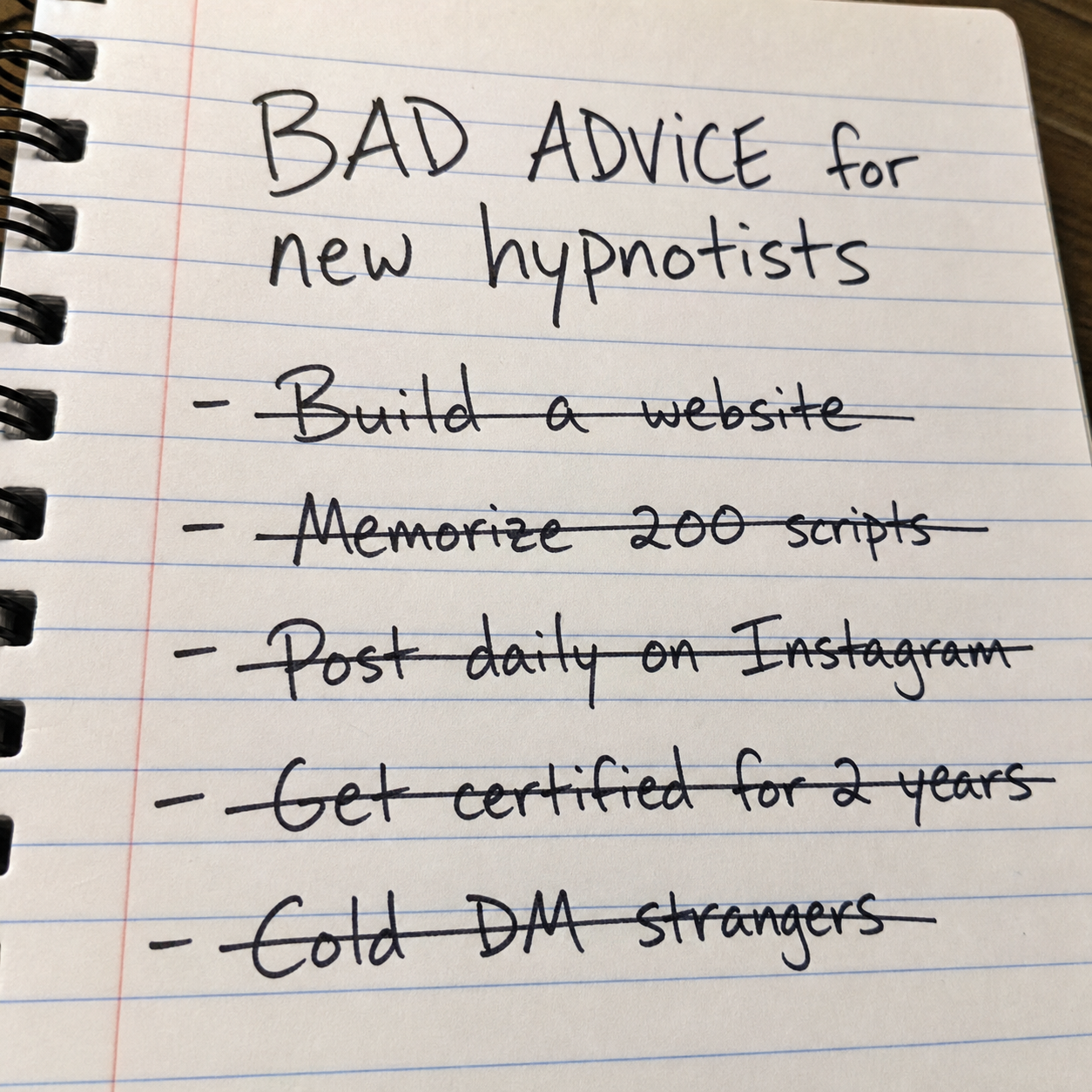 Dan Candell Hypnotist Facebook ad: How Mark Sold Two $2K Packages