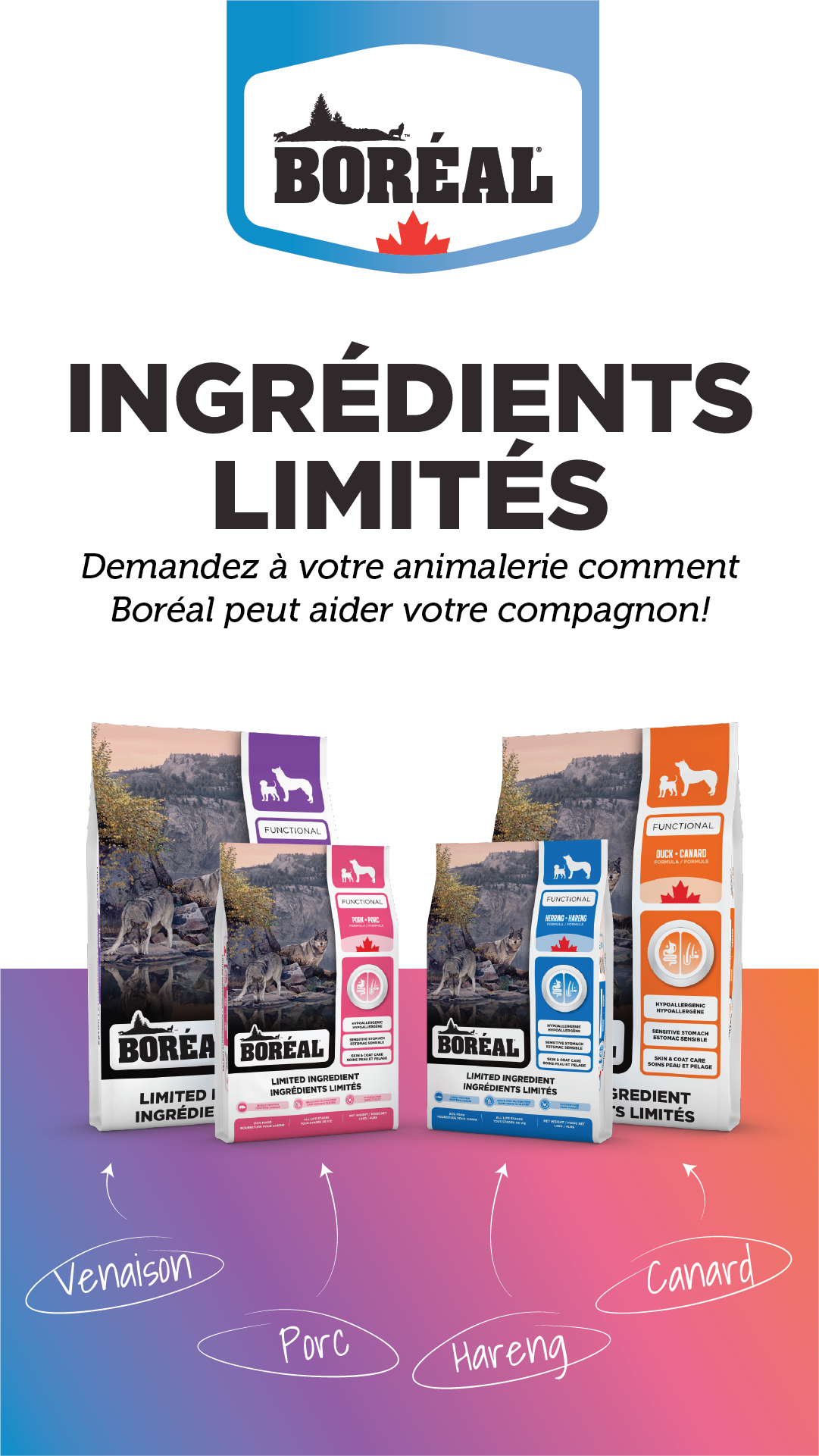 Boréal Pet Food Facebook ad