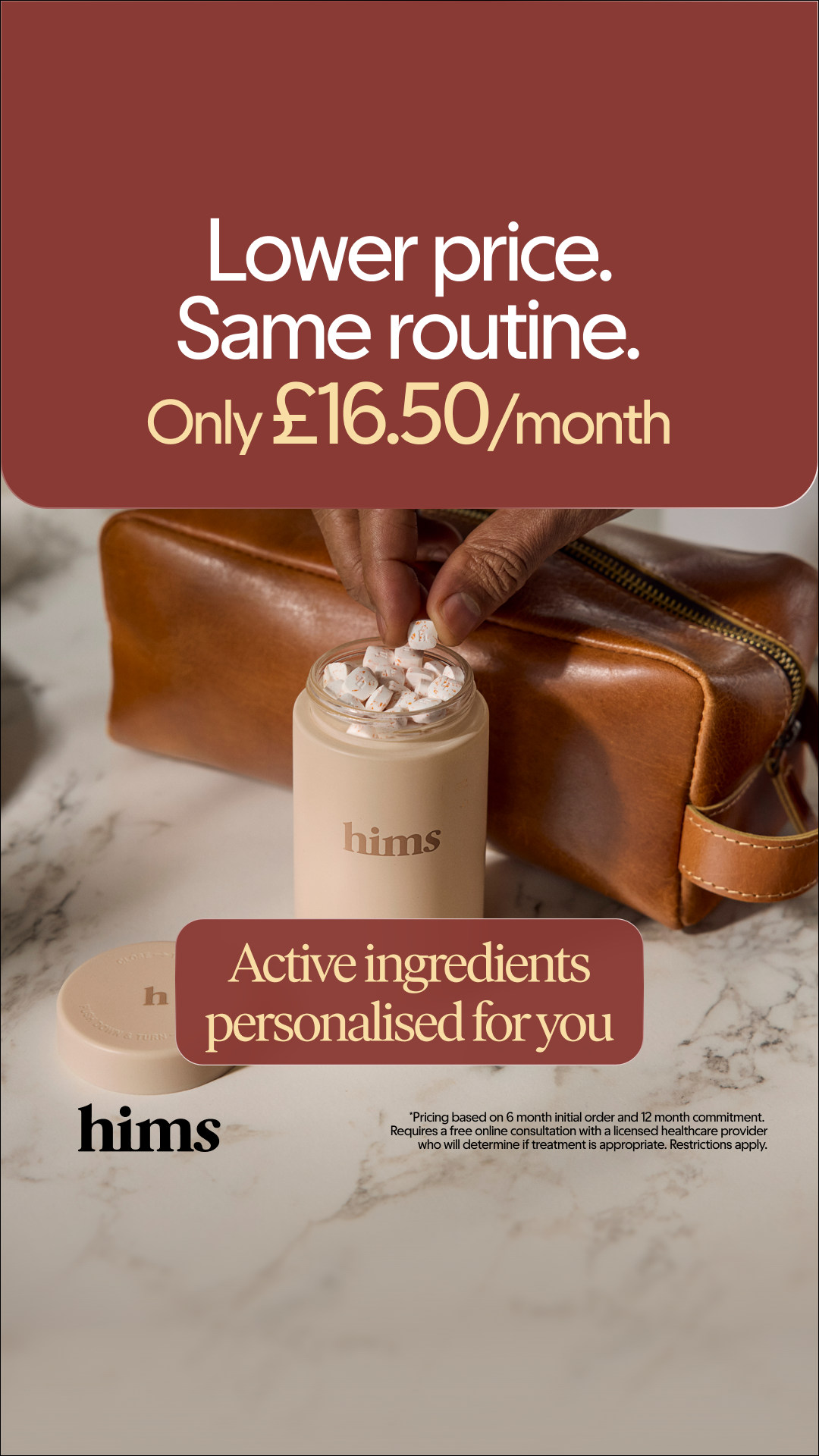 hims Facebook ad