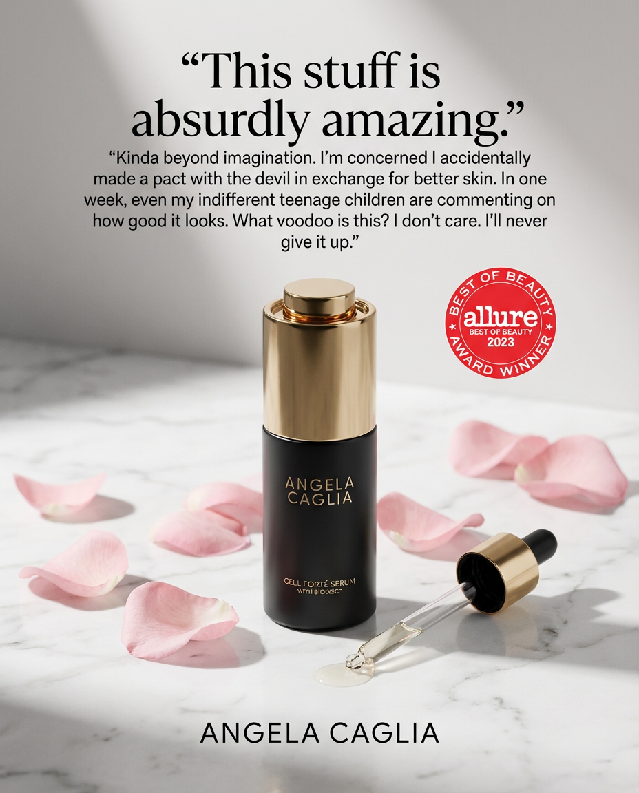 Angela Caglia Skincare Facebook ad