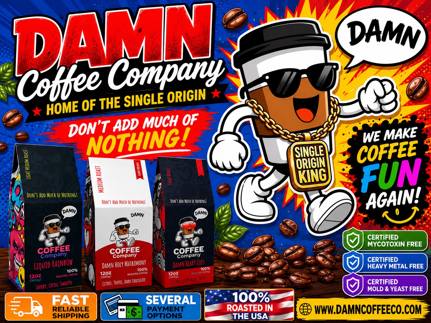 Damn CoffeeCompany Facebook ad