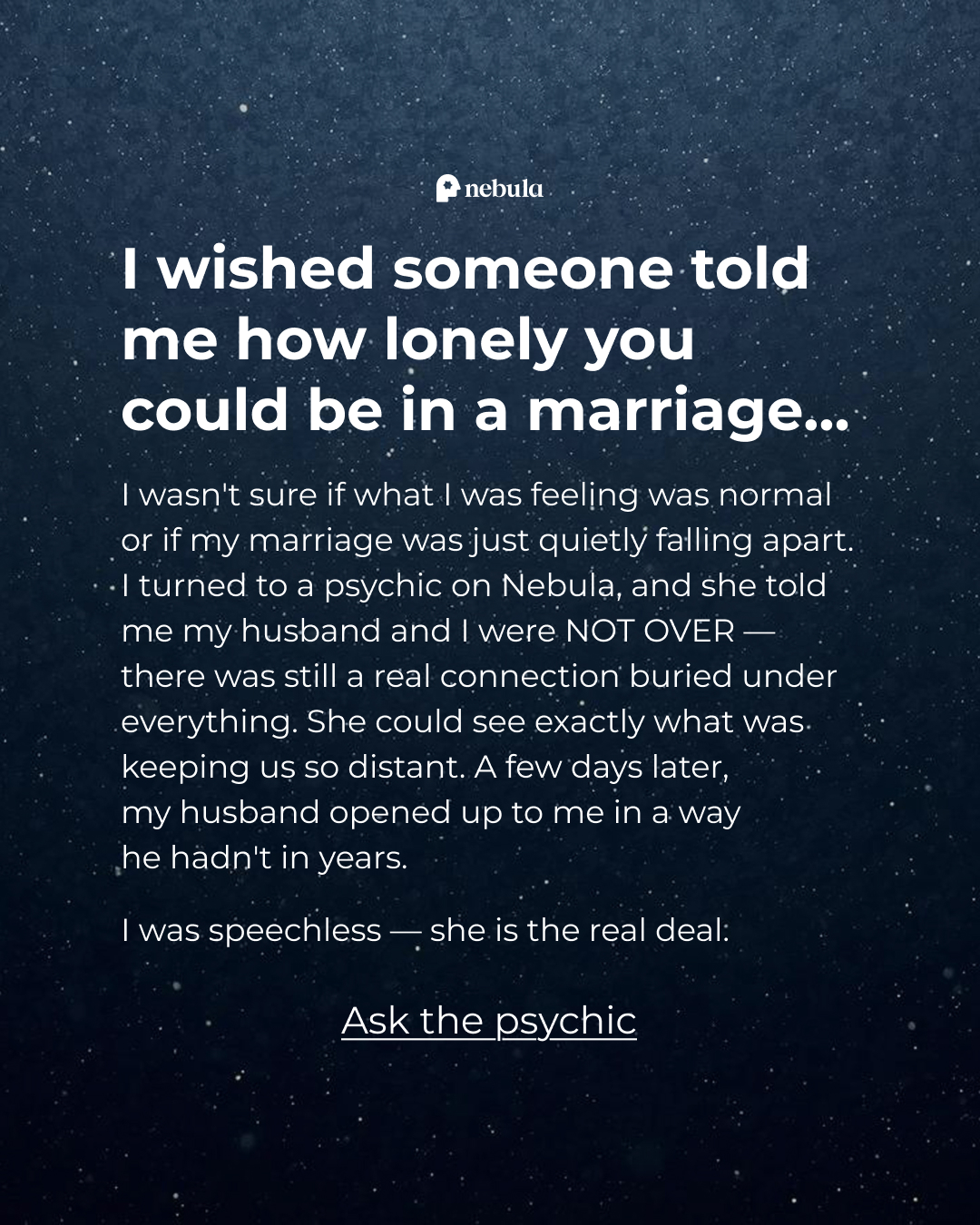 Your Relationship Advisor Facebook ad