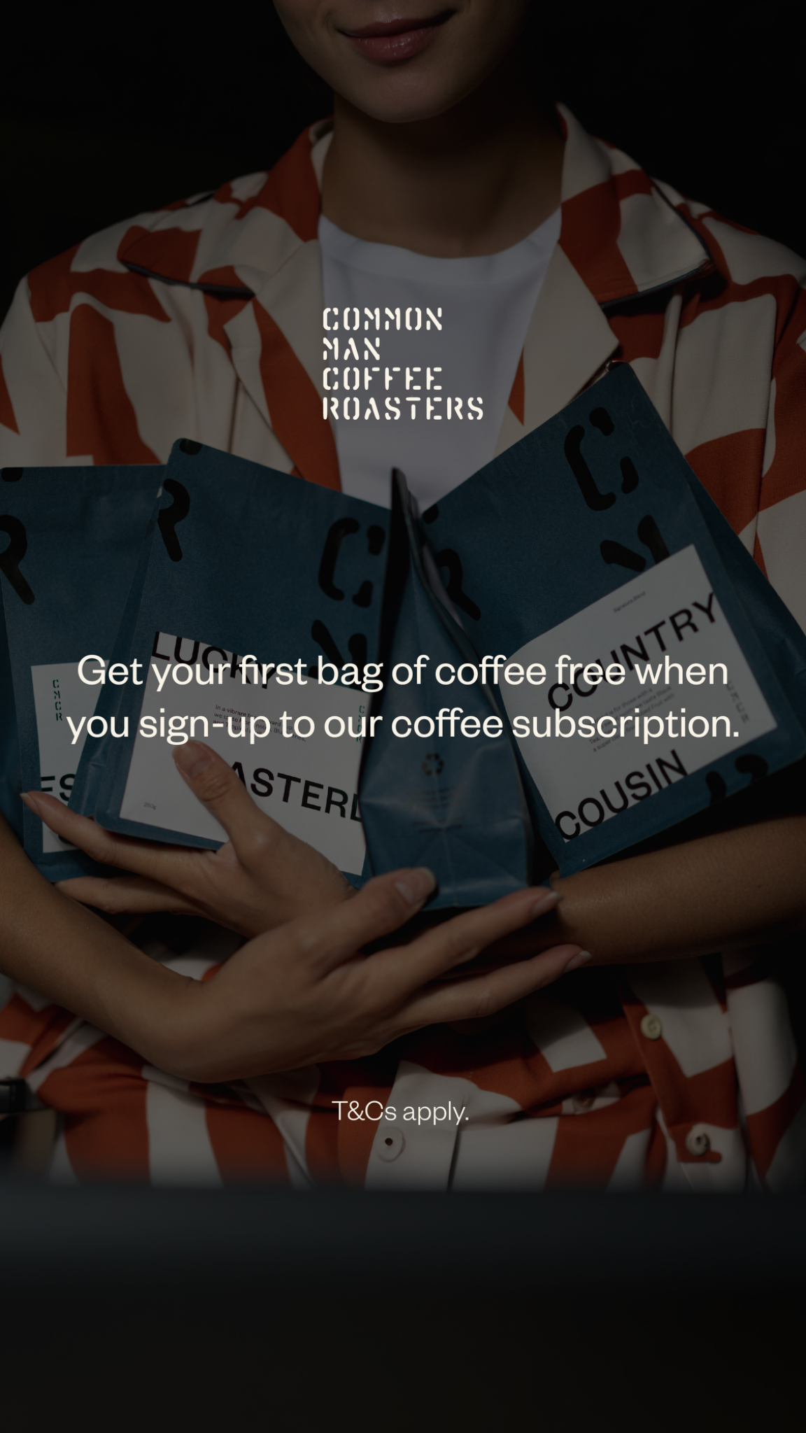 Common Man Coffee Roasters Facebook ad