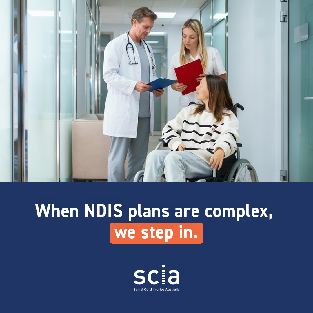 Spinal Cord Injuries Australia Facebook ad: Supporting clients with complex NDIS situations often…