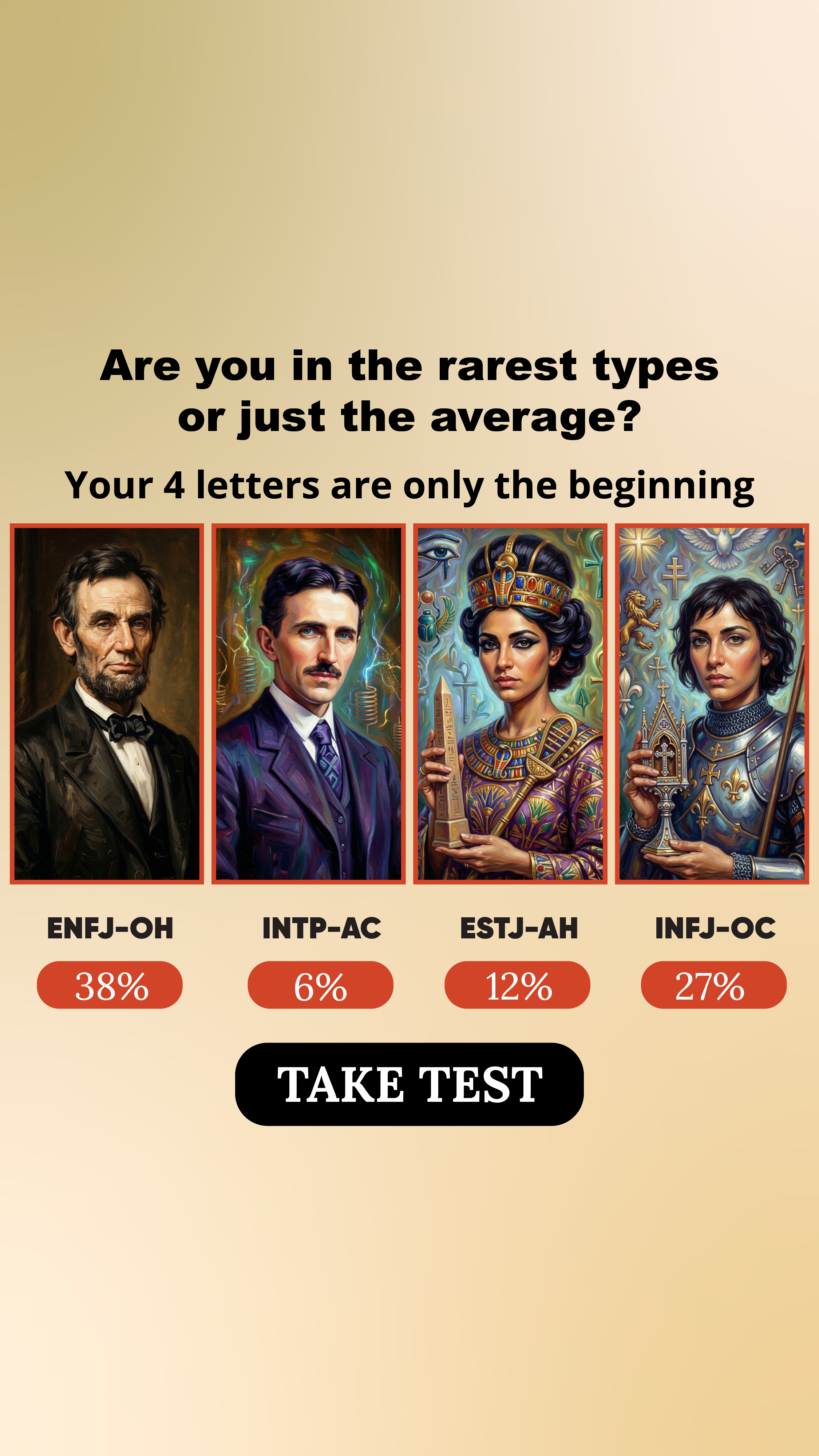 Personality Type Facebook ad