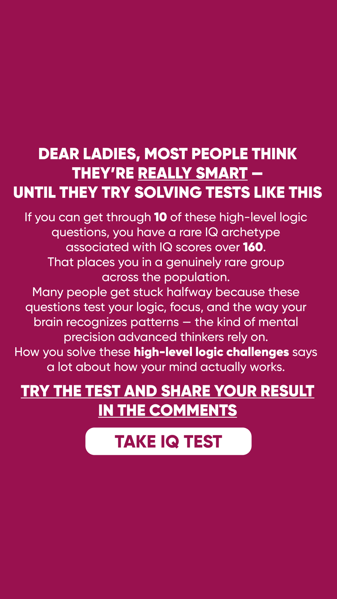 Brain Health Check Facebook ad