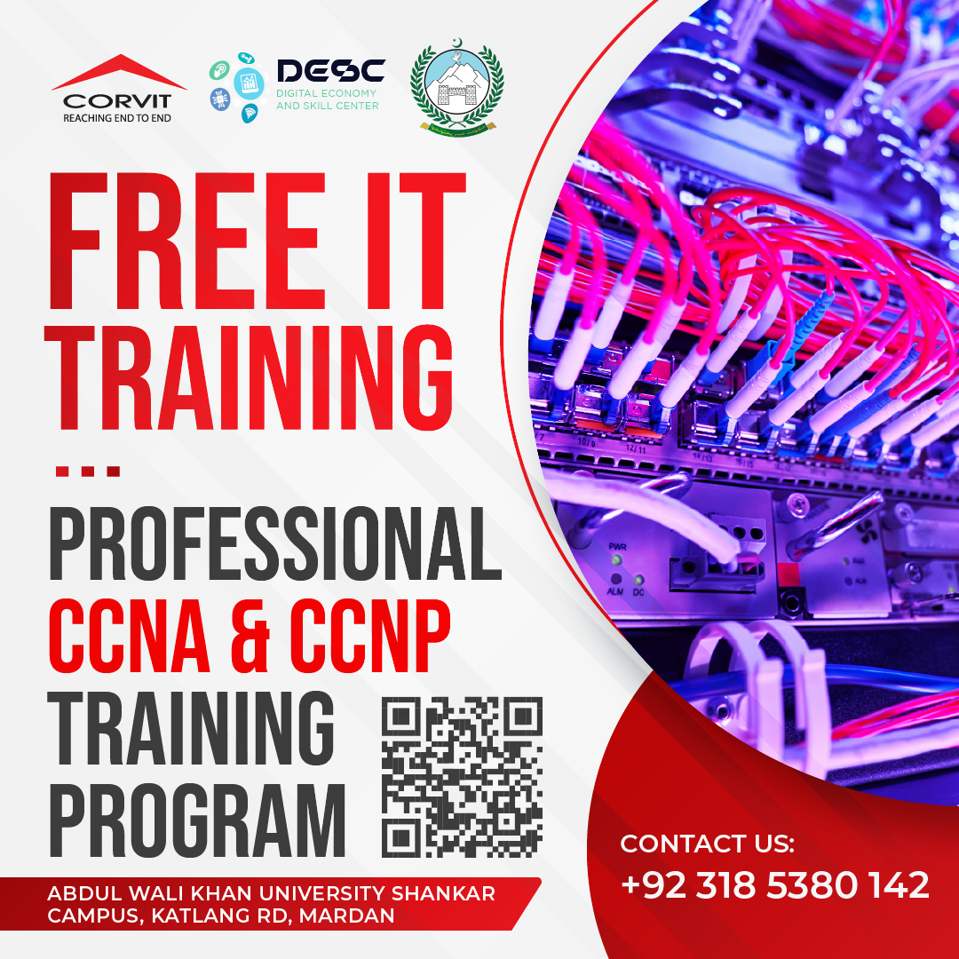 Corvit Systems Peshawar Facebook ad: COMPUTER NETWORKS (CCNA, CCNP, CCIE)