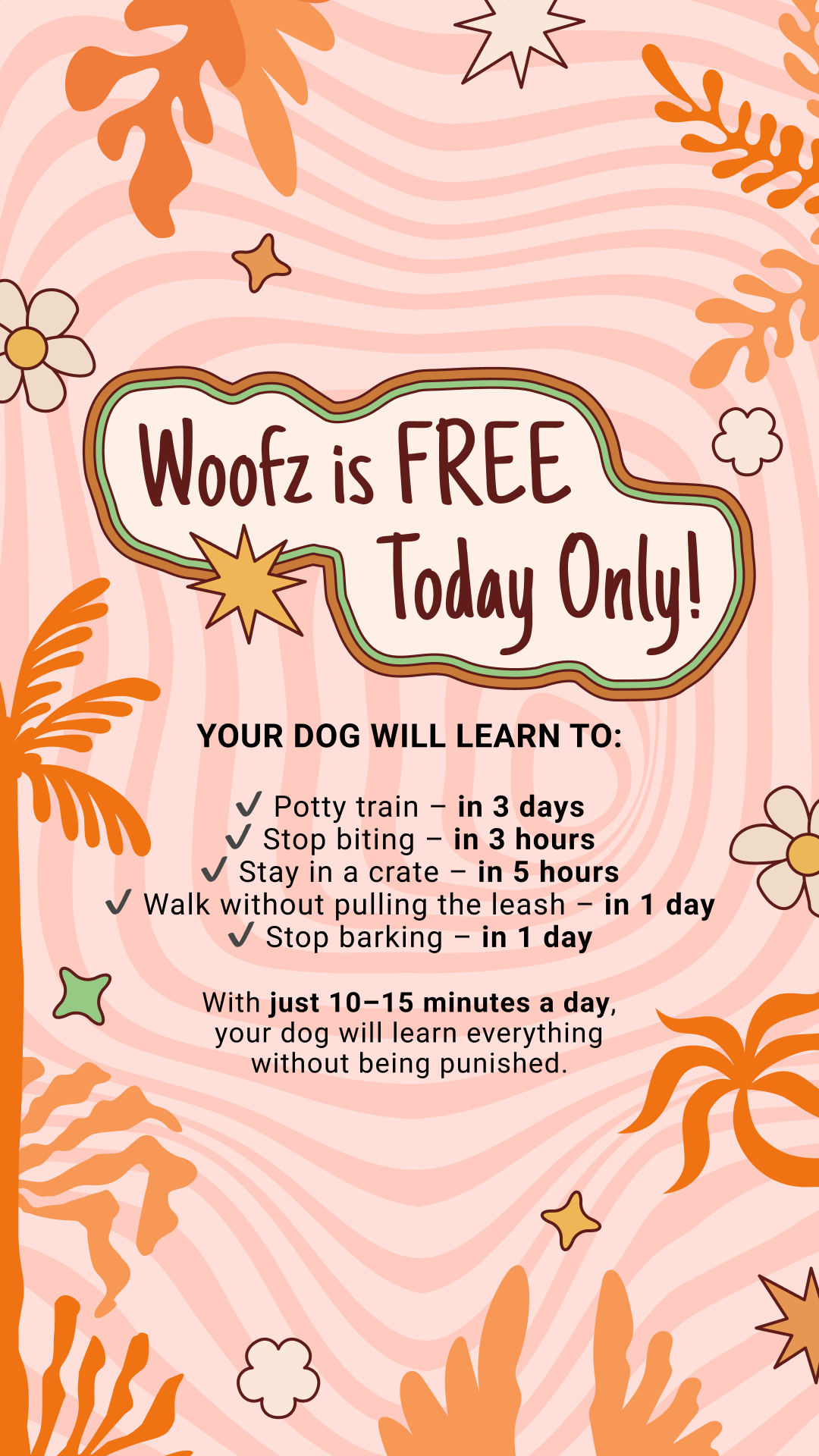 30-Day Dog Training Plan Facebook ad: Start training your dog