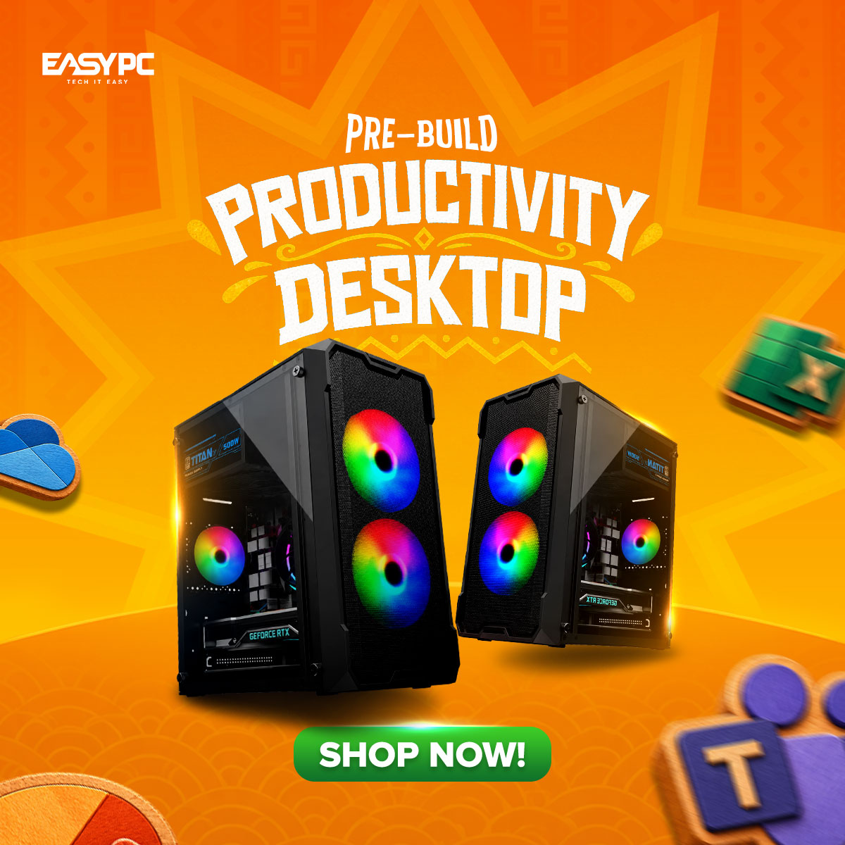 EASY PC Facebook ad: PRE-BUILD PRODUCTIVITY DESKTOP - UPDATED OCT 2026