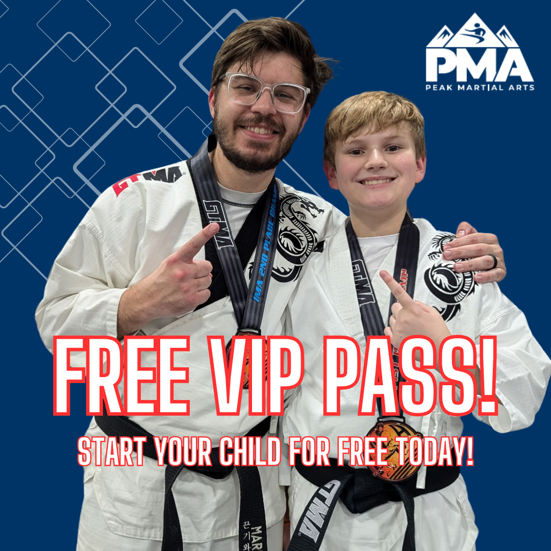 Peak Martial Arts Facebook ad: Give your child confidence & fun!