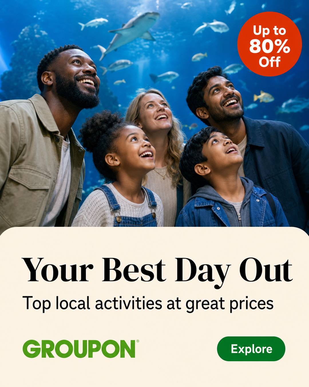 Groupon Facebook ad