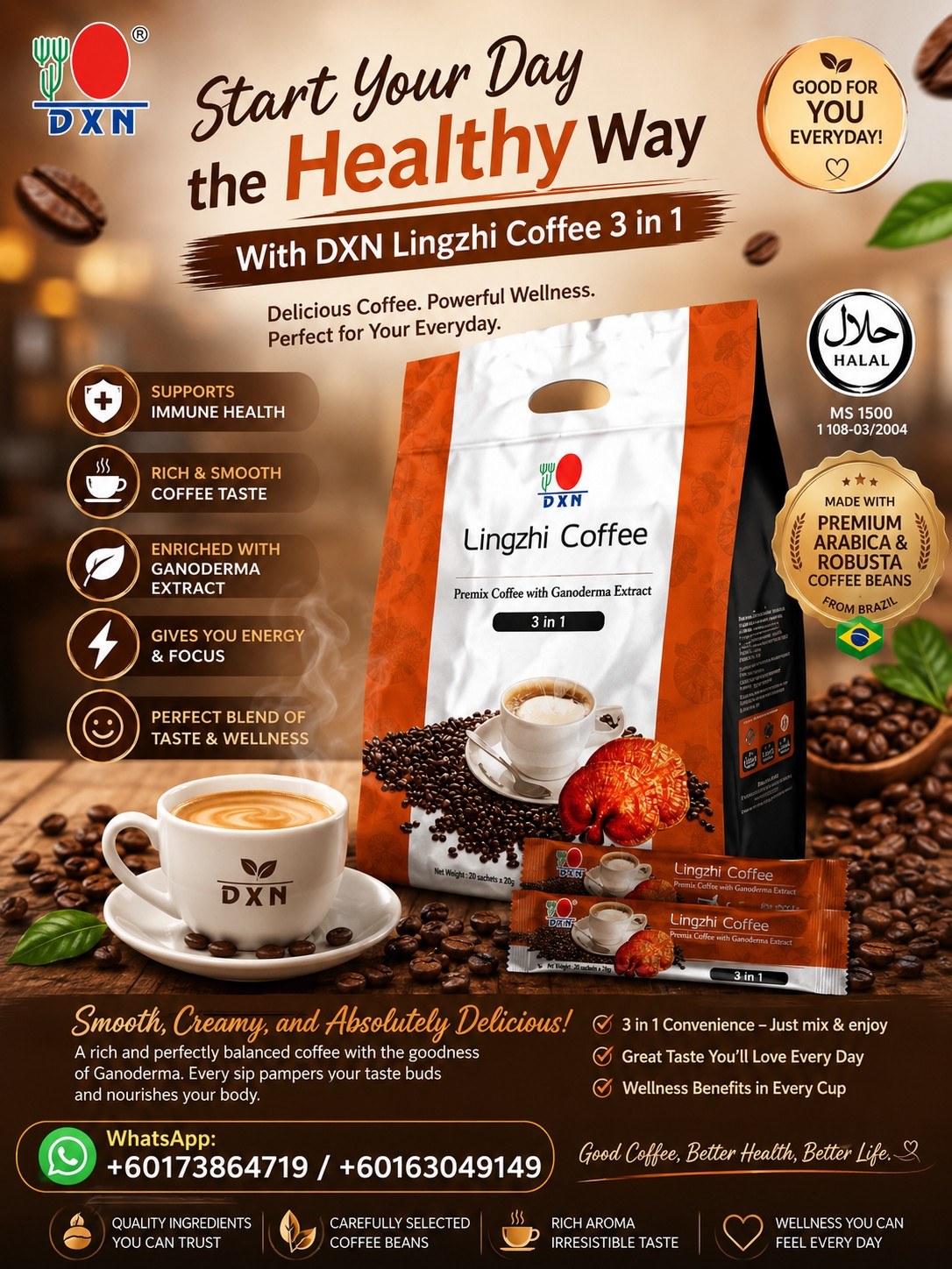 DXN - Empowering Global Wellness Facebook ad: Start Your Day the Healthy Way with DXN…