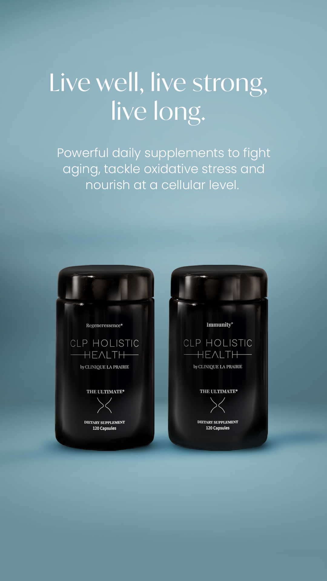 Holistic Health by Clinique La Prairie Facebook ad