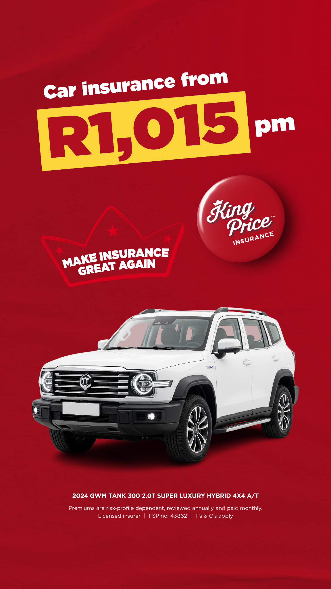 King Price Insurance Facebook ad