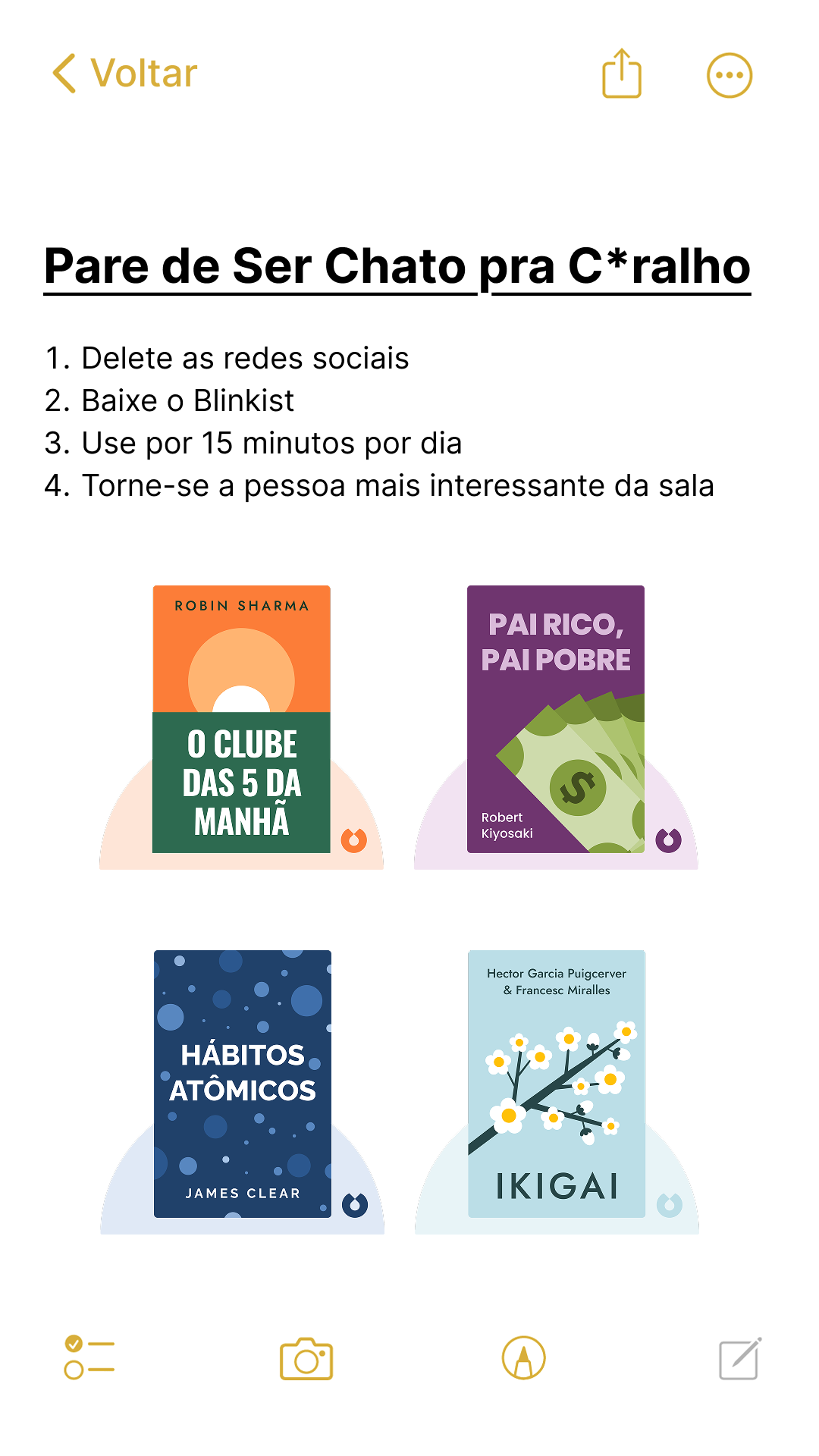 Blinkist Facebook ad
