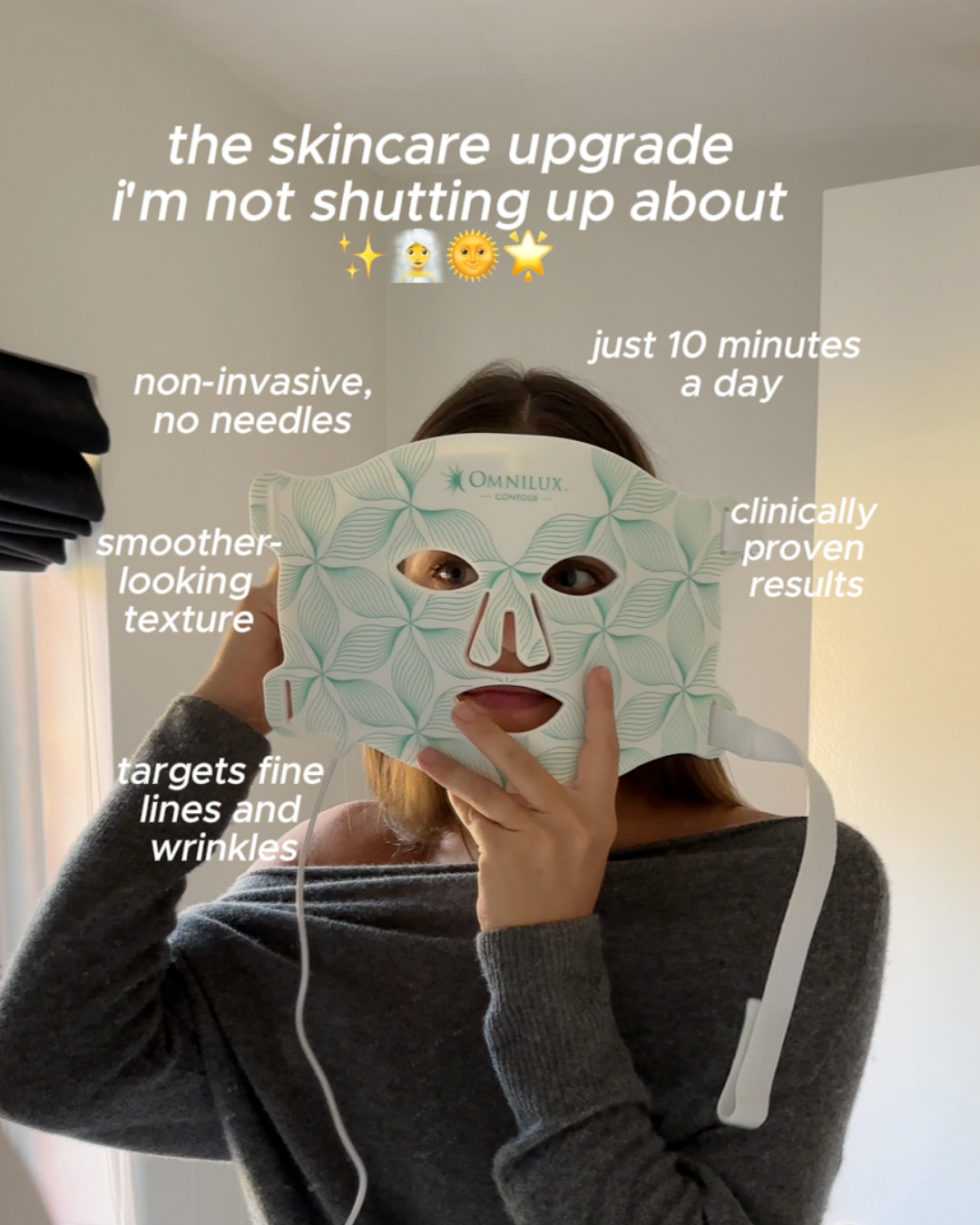 Omnilux Facebook ad: Your Best Skin Awaits