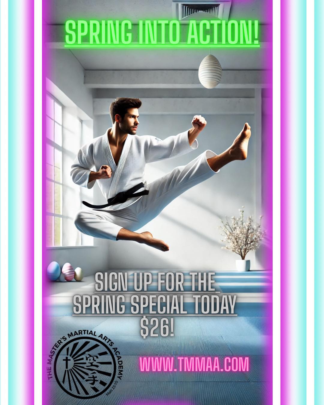 The Master's Martial Arts Academy Facebook ad