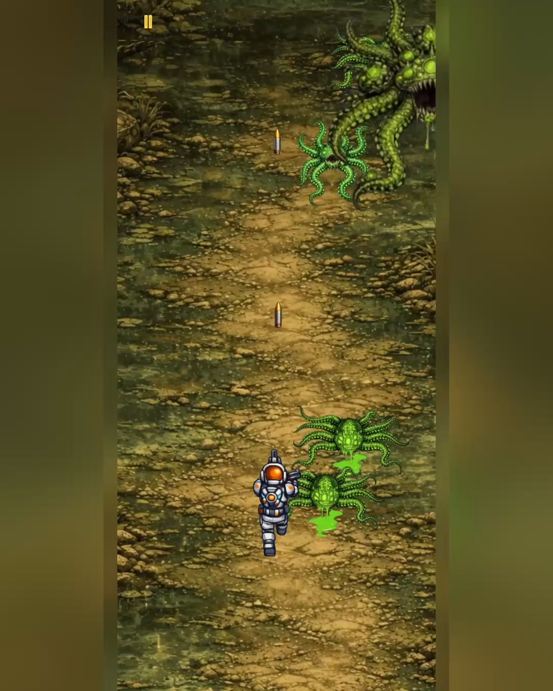 RockVine Games Facebook ad: Epic 80s Style Arcade Shooter