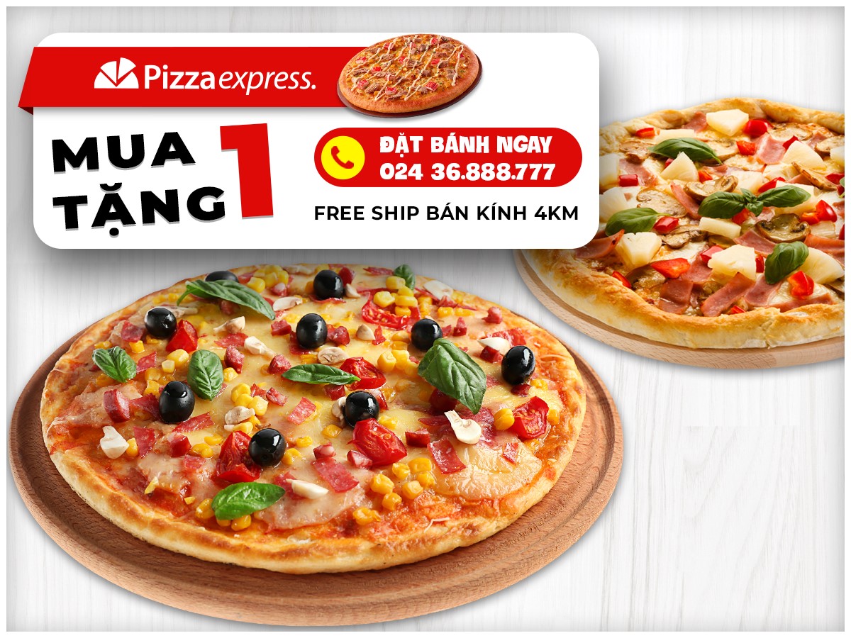 Pizza Express Vietnam Facebook ad: PIZZA EXPRESS - ƯU ĐÃI ĐẶC BIỆT!