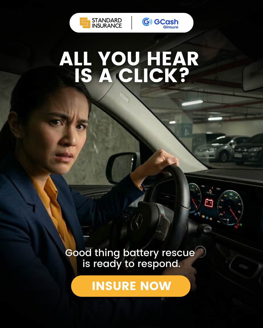Standard Insurance's Corporate Insurance Solutions Facebook ad: May battery rescue ka!