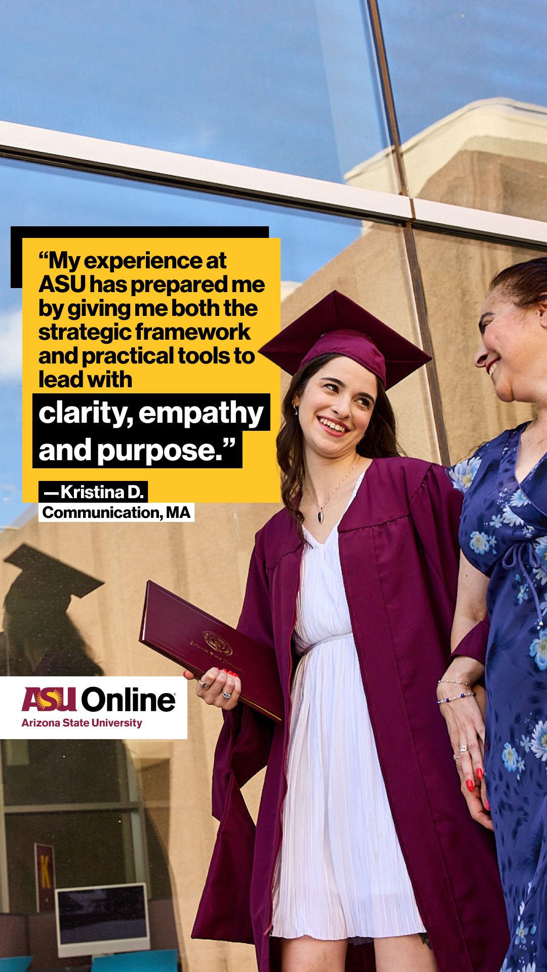 ASU Online Facebook ad