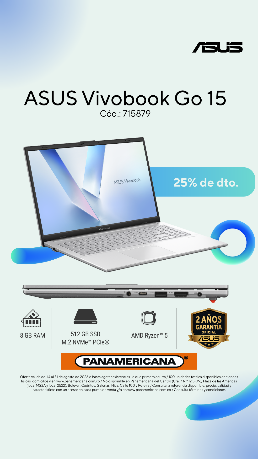 Panamericana Facebook ad: Envíos a todo el país