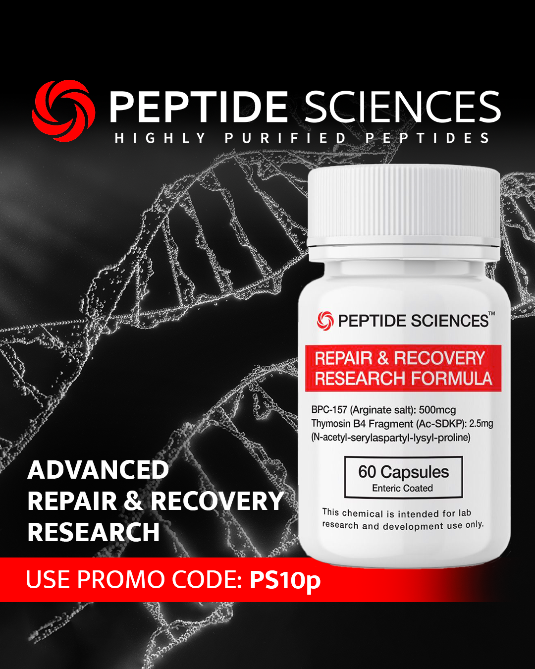 Peptide Sciences Facebook ad