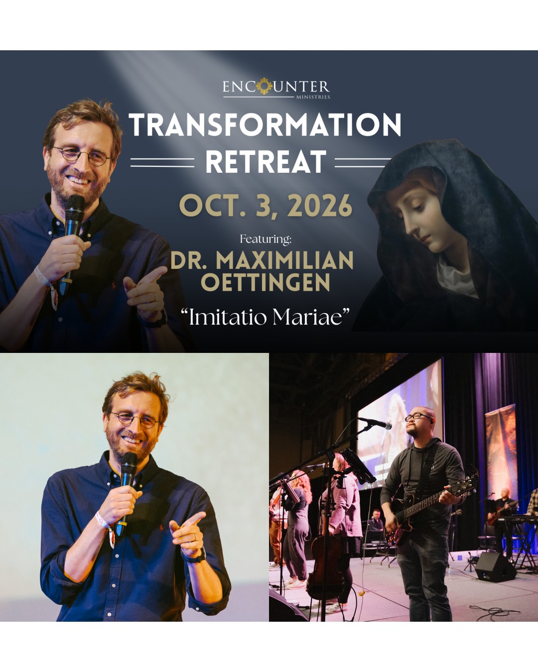 Encounter Ministries Facebook ad: Maxi Oettingen Transformation Retreat October 2-3rd