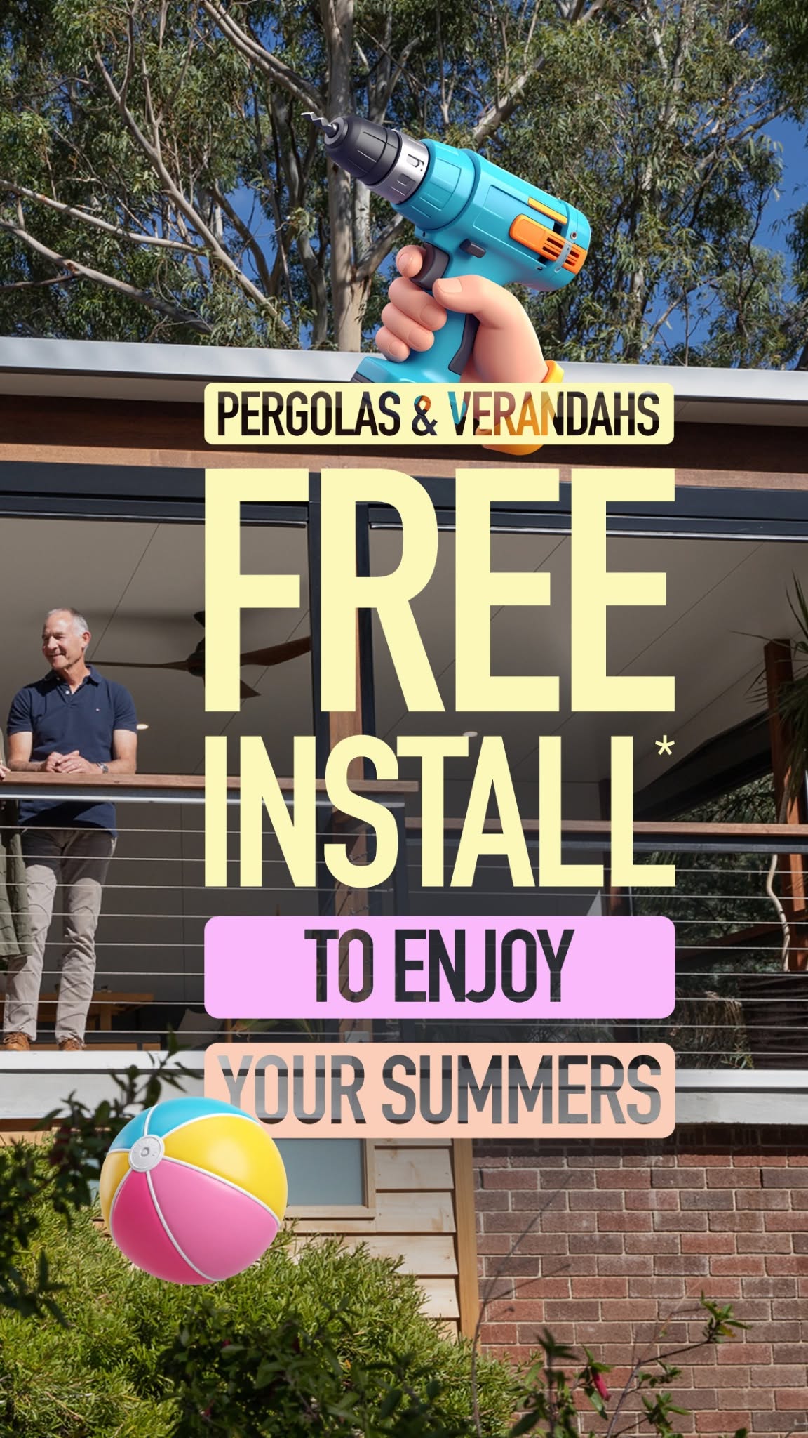 Australian Outdoor Living Facebook ad: 4.3 From 3200+ Product Reviews