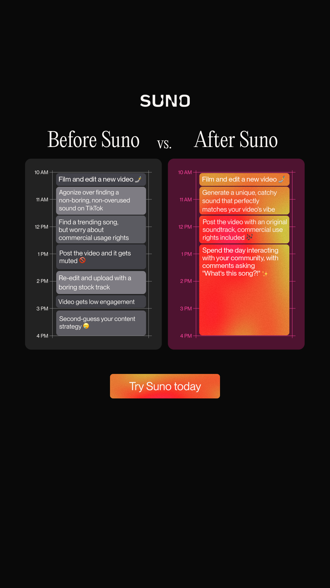 Suno Facebook ad