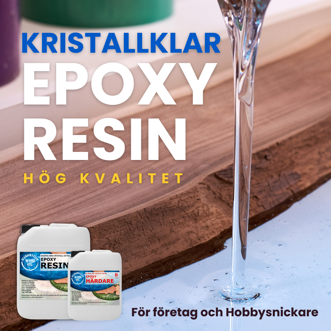 Scandinavian Wood and Oil Facebook ad: Gjuter du också i Epoxy?