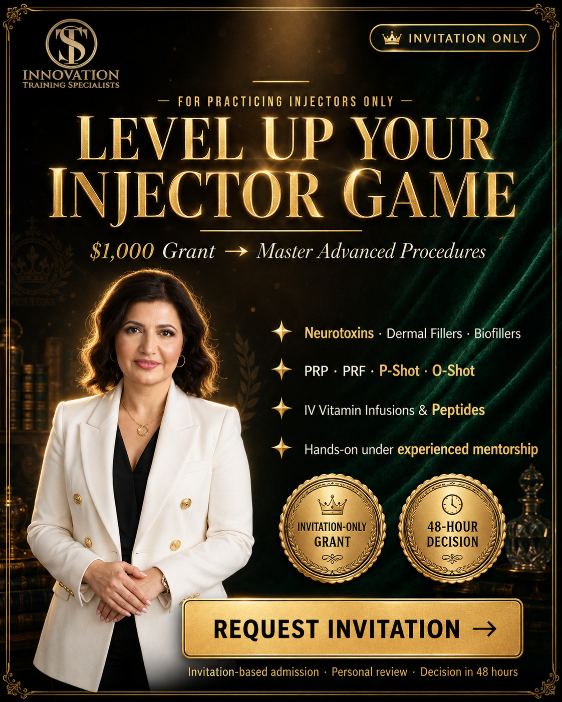 ITS Academy NYC Facebook ad: Ready to Inject Like a Pro? Train With Real Patients in NYC!