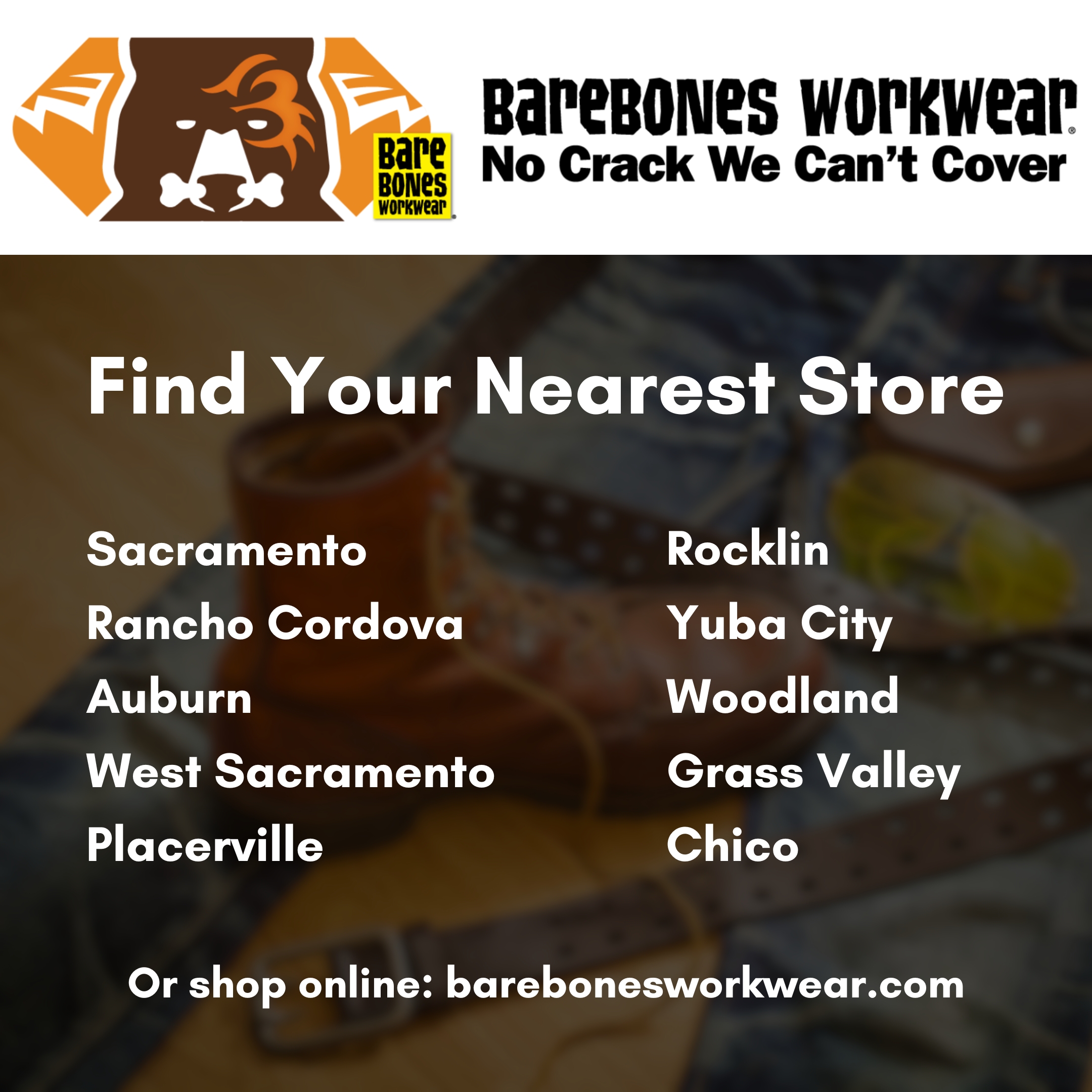 BareBones WorkWear Facebook ad