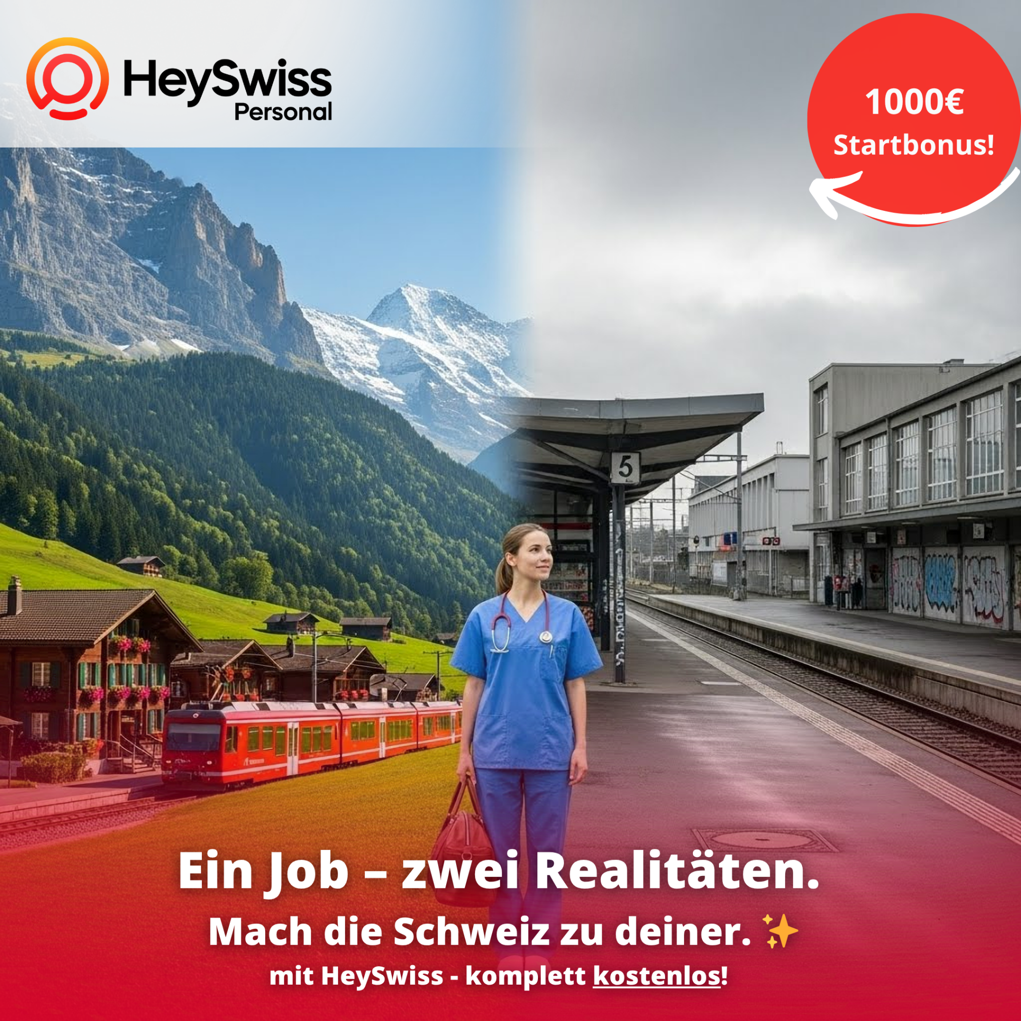 HeySwiss Personal Facebook ad