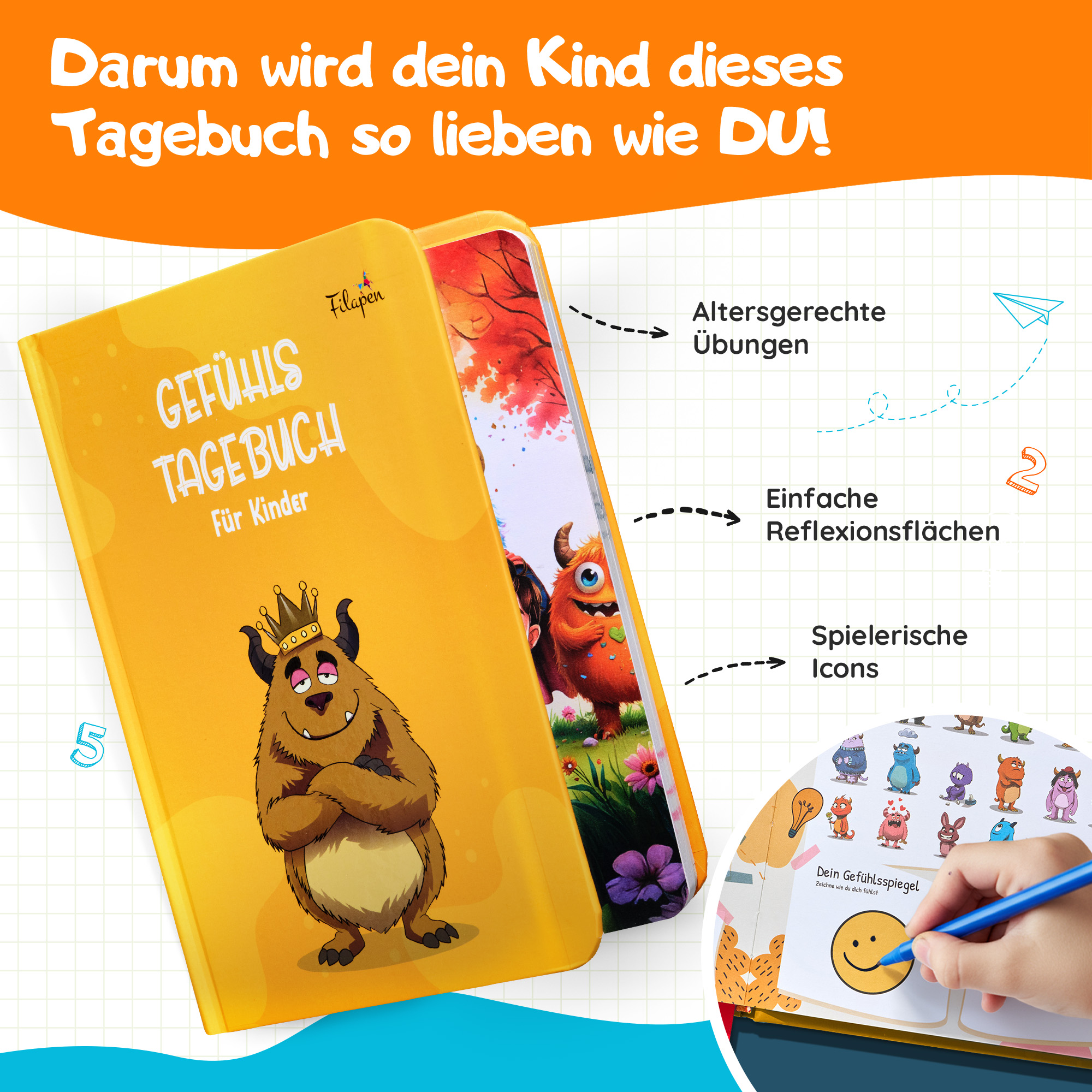 Filapen Facebook ad: Starke Kinder beginnen mit starken Gefühlen