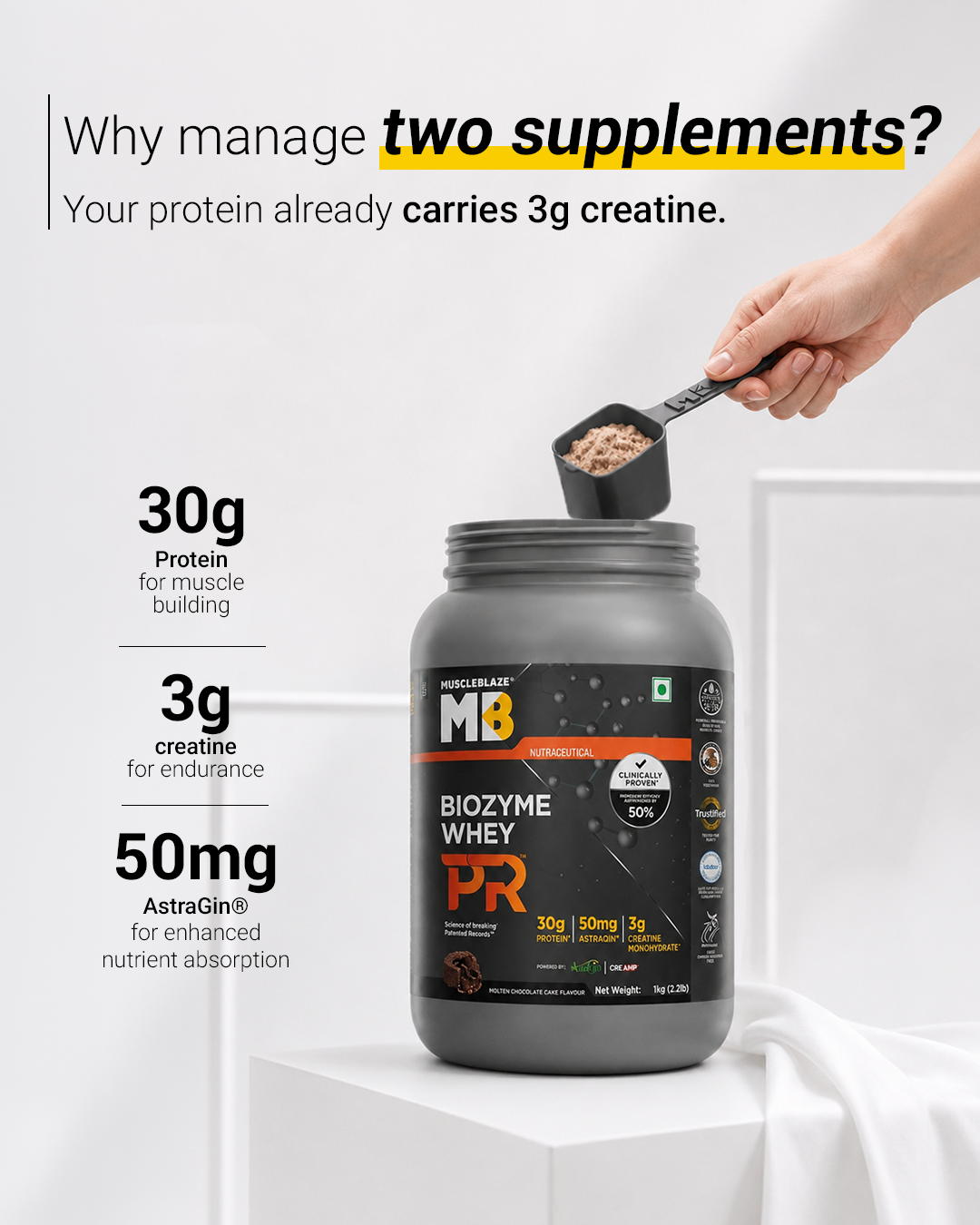 MuscleBlaze Facebook ad