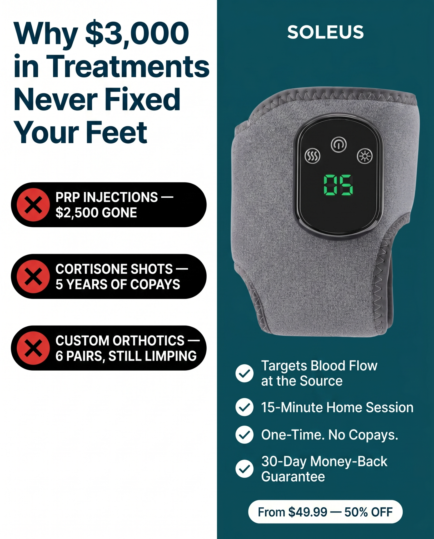 Soleus Facebook ad