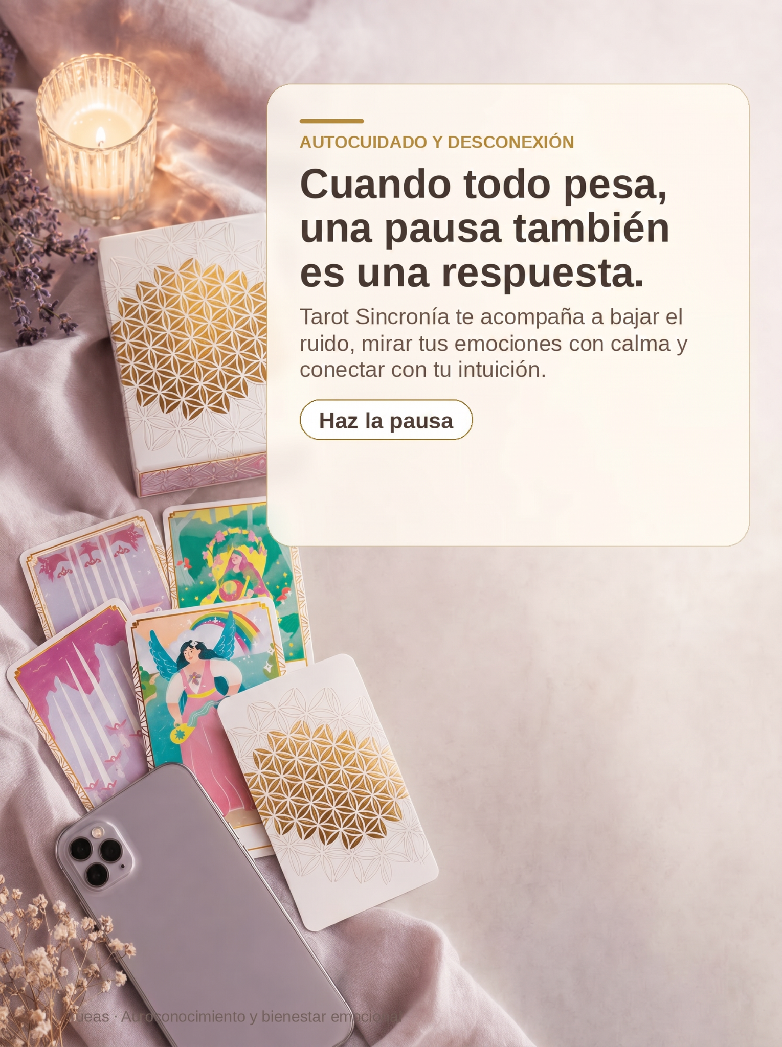 Teraideas Facebook ad: Aprende tarot