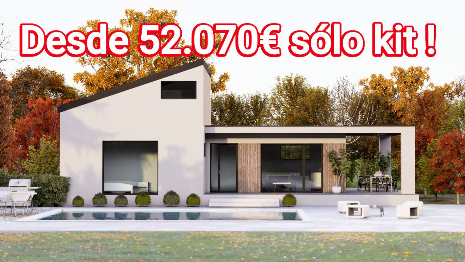PanelSip.es Facebook ad: Casa 127 m2 Solo Kit 52.070 €