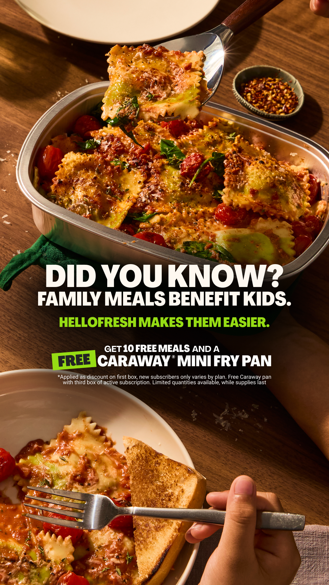 HelloFresh Facebook ad