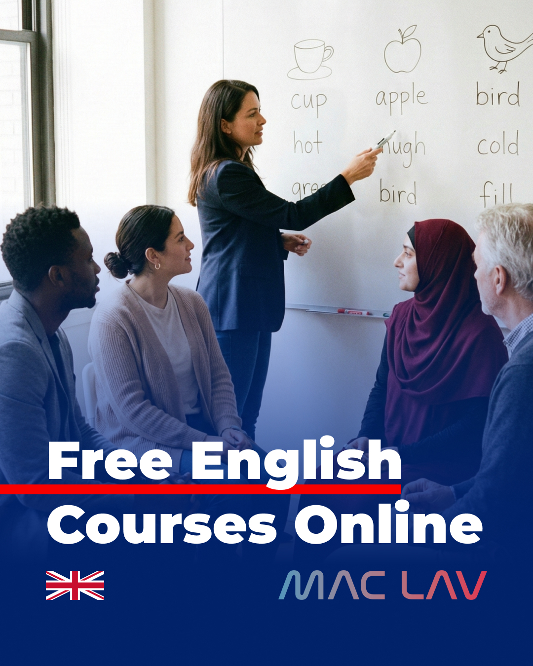 UK Language Schools Facebook ad