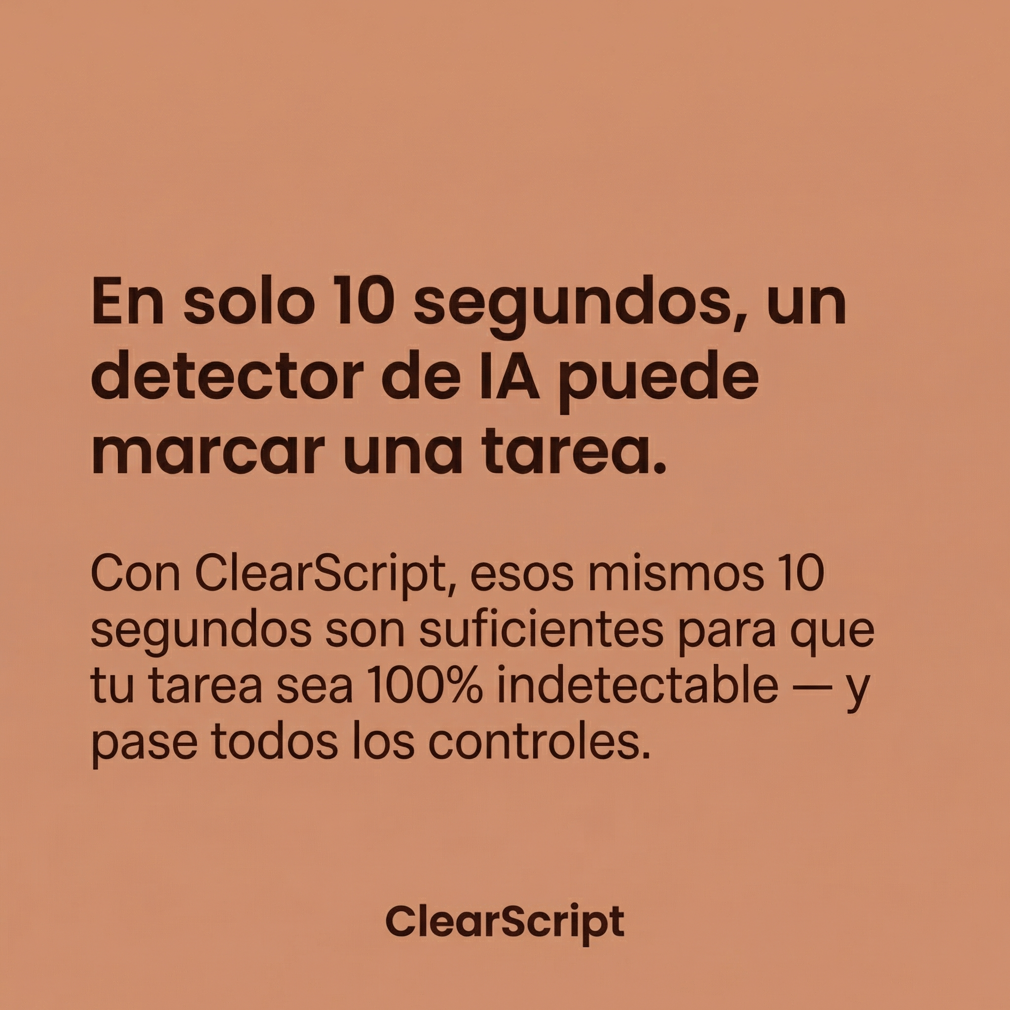 ClearSai Facebook ad: Revisa tu ensayo antes que tu profesor