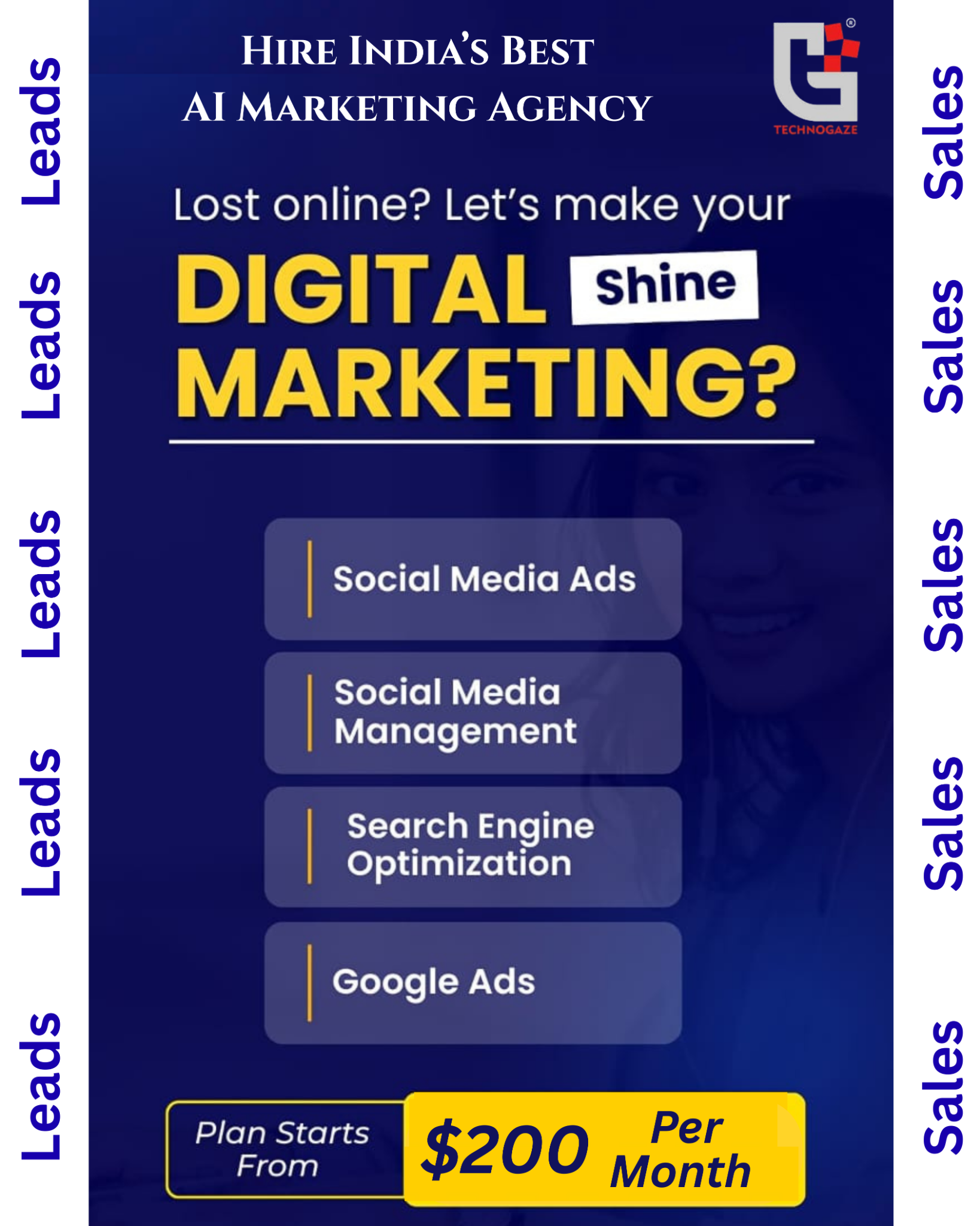 TechnoGaze Solutions Facebook ad from Apr 20, 2026