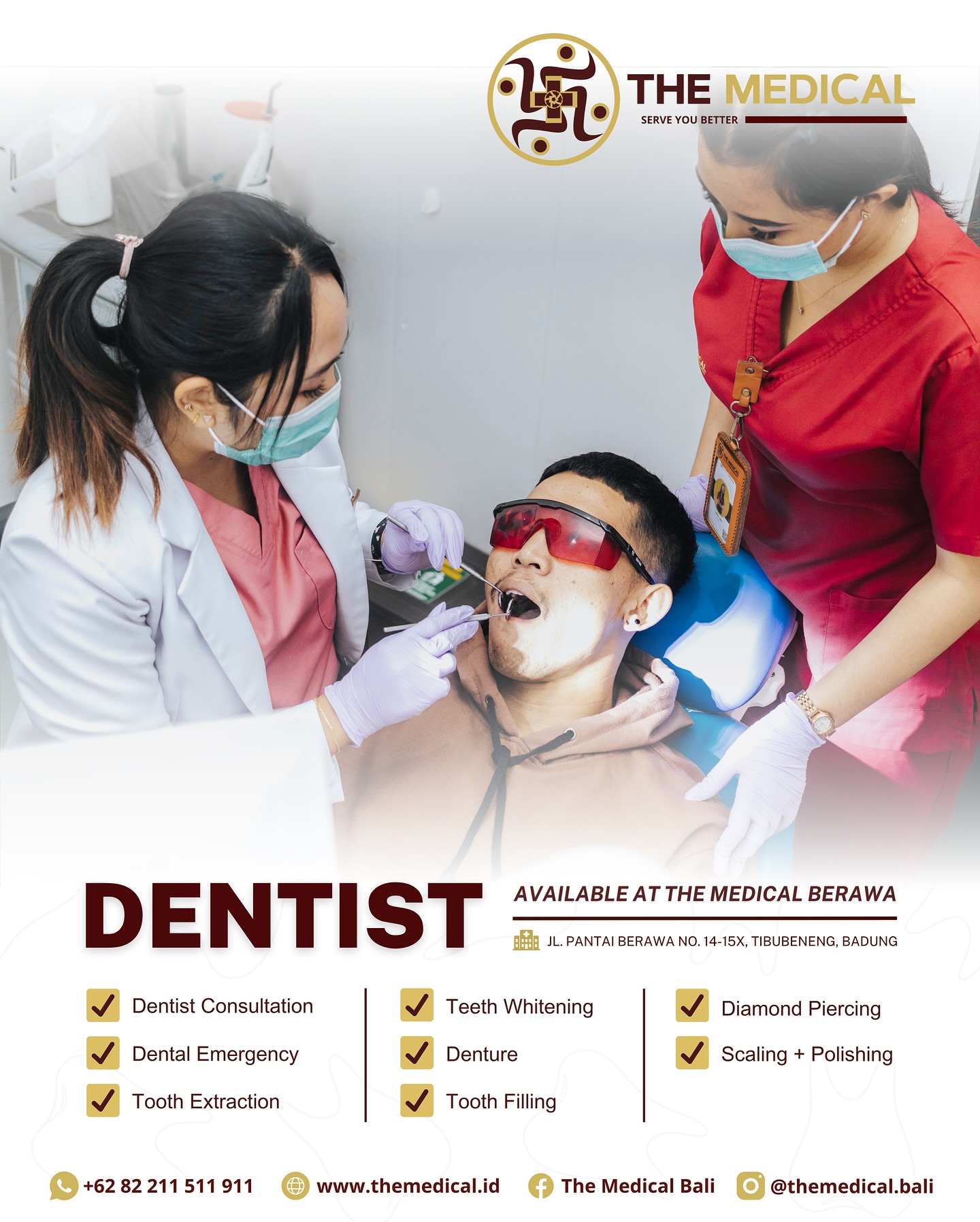 The Medical Bali Facebook ad: Healthy Teeth, Confident Smile!