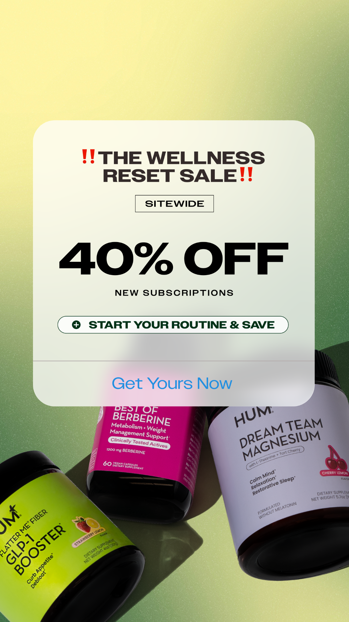 HUM Nutrition Facebook ad